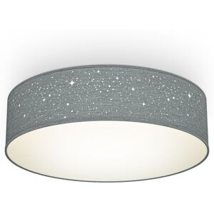 B.K.Licht Grey 2xE27 40W Requires Bulb Ceiling Light Grey B.K.Licht Grey 2xE27 40W Requires Bulb Ceiling Light Grey