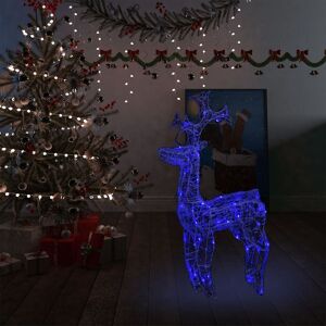 Berkfield Home Reindeer Christmas Decoration 90 LEDs 60x16x100 cm Acrylic in Blue Size: 60 x 16 x 100 cm Blue 60 x 16 x 100 cm Berkfield Home Reindeer Christmas Decoration 90 LEDs 60x16x100 cm Acrylic in Blue Size: 60 x 16 x 100 cm Blue 60 x 16 x 100 cm