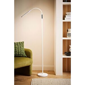 ValueLights Daylight Adjustable Reading Task LED Floor Lamp in White White ValueLights Daylight Adjustable Reading Task LED Floor Lamp in White White