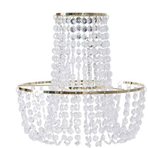 ValueLights Tegan Silver Acrylic Jewel Droplet Pendant Ceiling Light Lamp Shade in Gold Gold ValueLights Tegan Silver Acrylic Jewel Droplet Pendant Ceiling Light Lamp Shade in Gold Gold