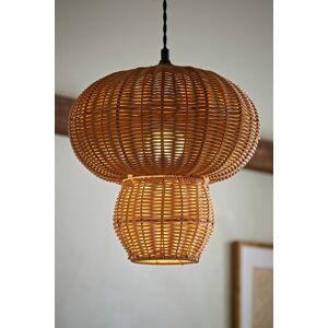 ValueLights Portobello Natural Rattan Mushroom Easy Fit Ceiling Pendant Lamp Shade Natural ValueLights Portobello Natural Rattan Mushroom Easy Fit Ceiling Pendant Lamp Shade Natural