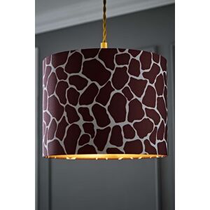ValueLights Oasis Giraffe Print Fabric with Metallic Gold Inner Drum Ceiling Lamp Shade Multicolor ValueLights Oasis Giraffe Print Fabric with Metallic Gold Inner Drum Ceiling Lamp Shade Multicolor