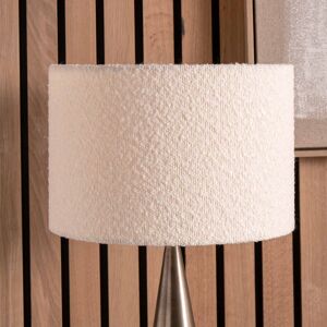 Ruma White Boucle Cylinder Shade for Table Lamps Size: 12 inches White 12 inches Ruma White Boucle Cylinder Shade for Table Lamps Size: 12 inches White 12 inches