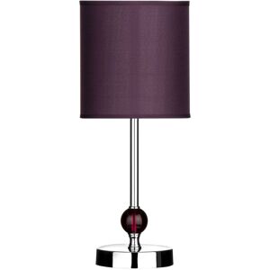 Orsina Vibrant Purple Acrylic Ball Table Lamp With EU Plug, Modern Fabric Shade Lamp, Luxe Decorative Table Lamp Purple Orsina Vibrant Purple Acrylic Ball Table Lamp With EU Plug, Modern Fabric Shade Lamp, Luxe Decorative Table Lamp Purple