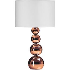 Orsina Touch Table Lamp, Brushed Chrome Base With White Fabric Shade, Easy Touch Control With UK Plug, Sleek in Rose Gold Rose Gold Orsina Touch Table Lamp, Brushed Chrome Base With White Fabric Shade, Easy Touch Control With UK Plug, Sleek in Rose Gold Rose Gold