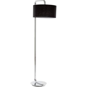 Orsina Leyna Floor Lamp with Black Fabric Shade Black Orsina Leyna Floor Lamp with Black Fabric Shade Black