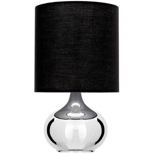 Orsina Black Table Lamp, Sleek Black Metal Frame With Matching Fabric Shade, Compact Design Offers Focused Ambiance Black Orsina Black Table Lamp, Sleek Black Metal Frame With Matching Fabric Shade, Compact Design Offers Focused Ambiance Black