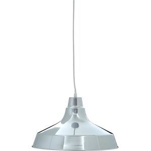 Orsina Copper Pendant Light With Wide Metal Shade, Warm Tone Ceiling Drop Lamp, Hanging Lamp With Wide Rim Shade in Silver Silver Orsina Copper Pendant Light With Wide Metal Shade, Warm Tone Ceiling Drop Lamp, Hanging Lamp With Wide Rim Shade in Silver Silver