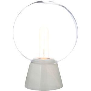 Premier Housewares White Marble Globe Lamp - Contemporary Modern Light Premier Housewares White Marble Globe Lamp - Contemporary Modern Light