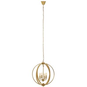 Orsina Antique Brass Pendant Light, Overlapping Ring Chandelier With 4 Lights, Metal Ceiling Light Fixture in Gold Gold Orsina Antique Brass Pendant Light, Overlapping Ring Chandelier With 4 Lights, Metal Ceiling Light Fixture in Gold Gold