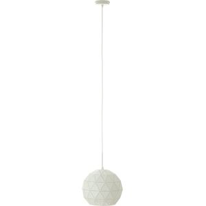 Orsina White Pendant Light, Geometric Metal Shade with Slotted Design, Durable Steel Hanging Lamp White Orsina White Pendant Light, Geometric Metal Shade with Slotted Design, Durable Steel Hanging Lamp White