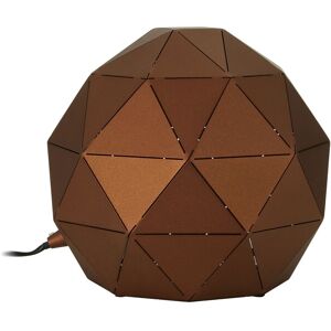 Orsina Silver Finish Table Lamp, Gold Inner Shade Table Light For Living Room, Durable Geometric Lamp in Brown Brown Orsina Silver Finish Table Lamp, Gold Inner Shade Table Light For Living Room, Durable Geometric Lamp in Brown Brown