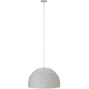 Orsina Large White Steel Dome Pendant Light, Hanging Light With Clean White Finish, Iron Shade With White Cord White Orsina Large White Steel Dome Pendant Light, Hanging Light With Clean White Finish, Iron Shade With White Cord White