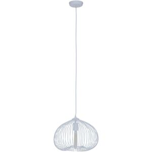 Premier Housewares Lavis 1 Bulb White Finish Pendant Light - Pendant Light Premier Housewares Lavis 1 Bulb White Finish Pendant Light - Pendant Light
