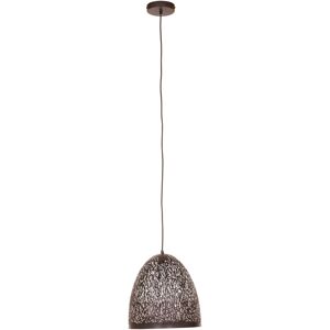 Orsina Small Black Pendant Light With Iron Frame, Perforated Shade Hanging Fixture, Artistic Black Pendant Lamp Black Orsina Small Black Pendant Light With Iron Frame, Perforated Shade Hanging Fixture, Artistic Black Pendant Lamp Black