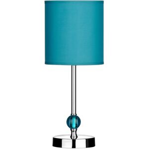 Orsina Evaine Teal Acrylic Ball Table Lamp in Blue Blue Orsina Evaine Teal Acrylic Ball Table Lamp in Blue Blue
