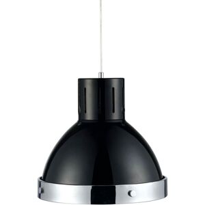 Orsina Chrome Bell Shaped Pendant Light in Black Black Orsina Chrome Bell Shaped Pendant Light in Black Black