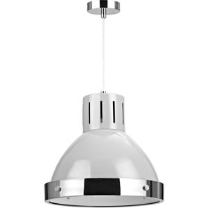 Orsina Grey Bell Shaped Pendant Light, Chrome Trim Ceiling Light Fixture, Assembled Modern Lighting for Bedroom Grey Orsina Grey Bell Shaped Pendant Light, Chrome Trim Ceiling Light Fixture, Assembled Modern Lighting for Bedroom Grey