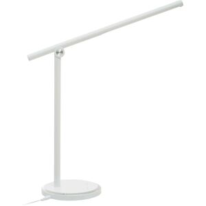 Orsina Black Aluminium Touch Lamp, Modern Rotatable Desk Lamp With Round Base, Sleek Touch-Control Table Light in White White Orsina Black Aluminium Touch Lamp, Modern Rotatable Desk Lamp With Round Base, Sleek Touch-Control Table Light in White White