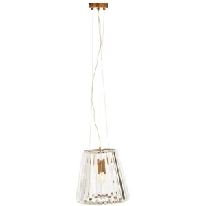 Orsina 3 Bulb Bronze Pendant Light, Geometric Glass Cone Ceiling Fixture, Crystal-Textured Shade Light in Gold Gold Orsina 3 Bulb Bronze Pendant Light, Geometric Glass Cone Ceiling Fixture, Crystal-Textured Shade Light in Gold Gold