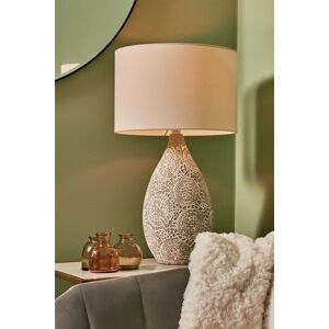BHS Lighting Inar Ceramic Table Lamp in Natural Natural BHS Lighting Inar Ceramic Table Lamp in Natural Natural