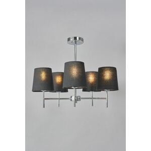 BHS Lighting Mira Semi Flush Ceiling Light in Silver Silver BHS Lighting Mira Semi Flush Ceiling Light in Silver Silver