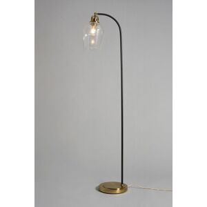 BHS Saskia Bubble Glass Arc Satin Brass Floor Lamp - Floor Lamp BHS Saskia Bubble Glass Arc Satin Brass Floor Lamp - Floor Lamp