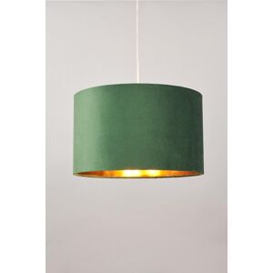 BHS Lighting Large Velvet Easy Fit Light Shade in Green Green BHS Lighting Large Velvet Easy Fit Light Shade in Green Green