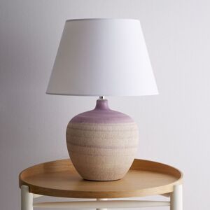 K LIVING Tenby Lilac Table Lamp Glazed Ceramic Base & White Fabric coated Shade Lilac K LIVING Tenby Lilac Table Lamp Glazed Ceramic Base & White Fabric coated Shade Lilac