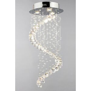 BHS Lighting Abyss Flush Ceiling Light in Metallic Silver Metallic Silver BHS Lighting Abyss Flush Ceiling Light in Metallic Silver Metallic Silver