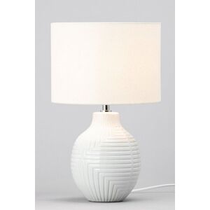 BHS Lighting Gus Single Light Embossed Ceramic Table Lamp - Table Lamp BHS Lighting Gus Single Light Embossed Ceramic Table Lamp - Table Lamp