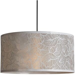 Lighting Collection Metal Leaf Easy Fit Shade 40Cm Lamp Shade in White White Lighting Collection Metal Leaf Easy Fit Shade 40Cm Lamp Shade in White White