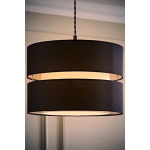 ValueLights Sophia Tier Large 35cm Drum Easy Fit Ceiling Light Lamp Shade & Bulb in Black Size: 14 inches Black 14 inches ValueLights Sophia Tier Large 35cm Drum Easy Fit Ceiling Light Lamp Shade & Bulb in Black Size: 14 inches Black 14 inches