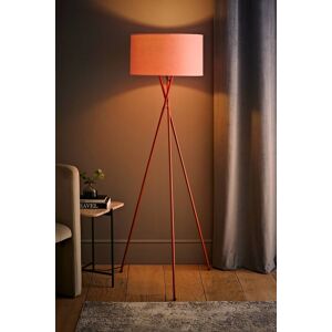 ValueLights Camden Copper Metal Tripod Floor Lamp with Drum Lamp Shade & Bulb in Dusty Pink Dusty Pink ValueLights Camden Copper Metal Tripod Floor Lamp with Drum Lamp Shade & Bulb in Dusty Pink Dusty Pink