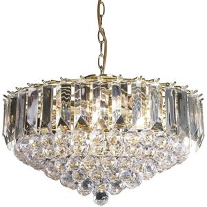 Brass & Clear 6-Light Chandelier - Ceiling Pendant Brass & Clear 6-Light Chandelier - Ceiling Pendant