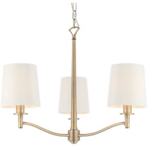 Loops Multi Light Ceiling Pendant - Antique Brass & White - Ceiling Pendant Light Loops Multi Light Ceiling Pendant - Antique Brass & White - Ceiling Pendant Light