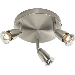Loops Triple GU10 Satin Nickel Ceiling Spotlight - Ceiling Spotlight Loops Triple GU10 Satin Nickel Ceiling Spotlight - Ceiling Spotlight