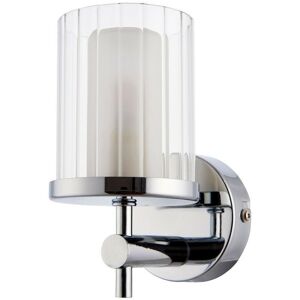Britton Chrome & Clear Bathroom Wall Light - IP44 Wall Light Britton Chrome & Clear Bathroom Wall Light - IP44 Wall Light