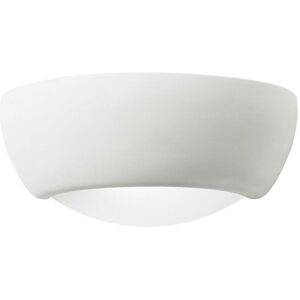 Loops Dimmable LED Wall Light Unglazed Ceramic Semi Dome Lounge Lamp Lighting Fitting - Wall Light Loops Dimmable LED Wall Light Unglazed Ceramic Semi Dome Lounge Lamp Lighting Fitting - Wall Light