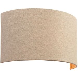 Loops Fabric LED Wall Light Natural Neutral Semi Circle Linen Shade Sleek Lamp Fitting Multicolor Loops Fabric LED Wall Light Natural Neutral Semi Circle Linen Shade Sleek Lamp Fitting Multicolor