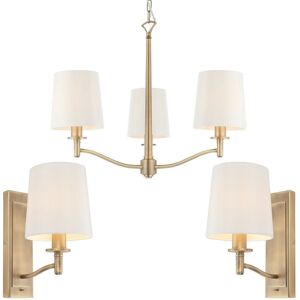 Loops 3 Bulb Ceiling Pendant & Wall Light Set - Lighting Set Loops 3 Bulb Ceiling Pendant & Wall Light Set - Lighting Set