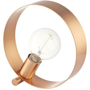 Loops Modern Sleek Table Lamp Light Brushed Copper - Table Lamp Loops Modern Sleek Table Lamp Light Brushed Copper - Table Lamp