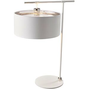 Brand Ed00101 Model Ed00101 White Silver Metallic Table Lamp - Table Lamp Brand Ed00101 Model Ed00101 White Silver Metallic Table Lamp - Table Lamp