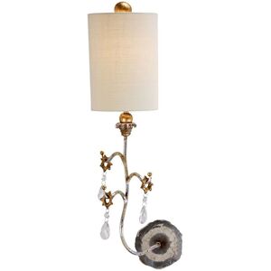 Loops Wall Light Sconce Silver & Cream Patina LED E27 60W Bulb in Metallics Metallics Loops Wall Light Sconce Silver & Cream Patina LED E27 60W Bulb in Metallics Metallics