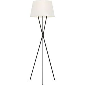 Loops Floor Lamp Tied Tripod Base White Linen Fabric Shade Aged Iron LED E27 60W Bulb White Loops Floor Lamp Tied Tripod Base White Linen Fabric Shade Aged Iron LED E27 60W Bulb White