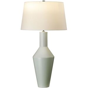Loops Table Lamp Matt Finished Pale Sage Green Ivory Cylinder Shade LED E27 60W - Table Lamp Loops Table Lamp Matt Finished Pale Sage Green Ivory Cylinder Shade LED E27 60W - Table Lamp