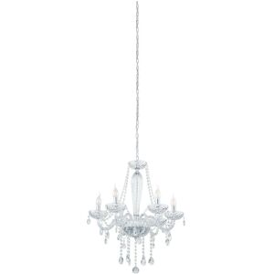 Chrome Pendant Light - E14 Bulb - Adjustable Height - IP20 Chrome Pendant Light - E14 Bulb - Adjustable Height - IP20