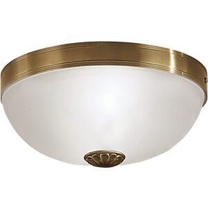 Loops Wall Flush Ceiling Light - White Satin Glass - E27 2x60W - Ceiling Light Loops Wall Flush Ceiling Light - White Satin Glass - E27 2x60W - Ceiling Light