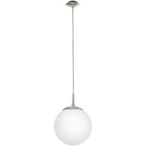 Satin Nickel White Glass Opal Pendant Light - Pendant Light Satin Nickel White Glass Opal Pendant Light - Pendant Light