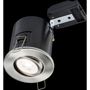 Knightsbridge - Faretto antincendio Tilt GU10 - Brushed Chrome - GU10 - 230V - Light fixture Knightsbridge - Faretto antincendio Tilt GU10 - Brushed Chrome - GU10 - 230V - Light fixture